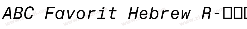 ABC Favorit Hebrew R字体转换